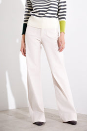 Straight velvet trousers