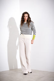 Striped wool sweater