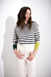 Striped wool sweater