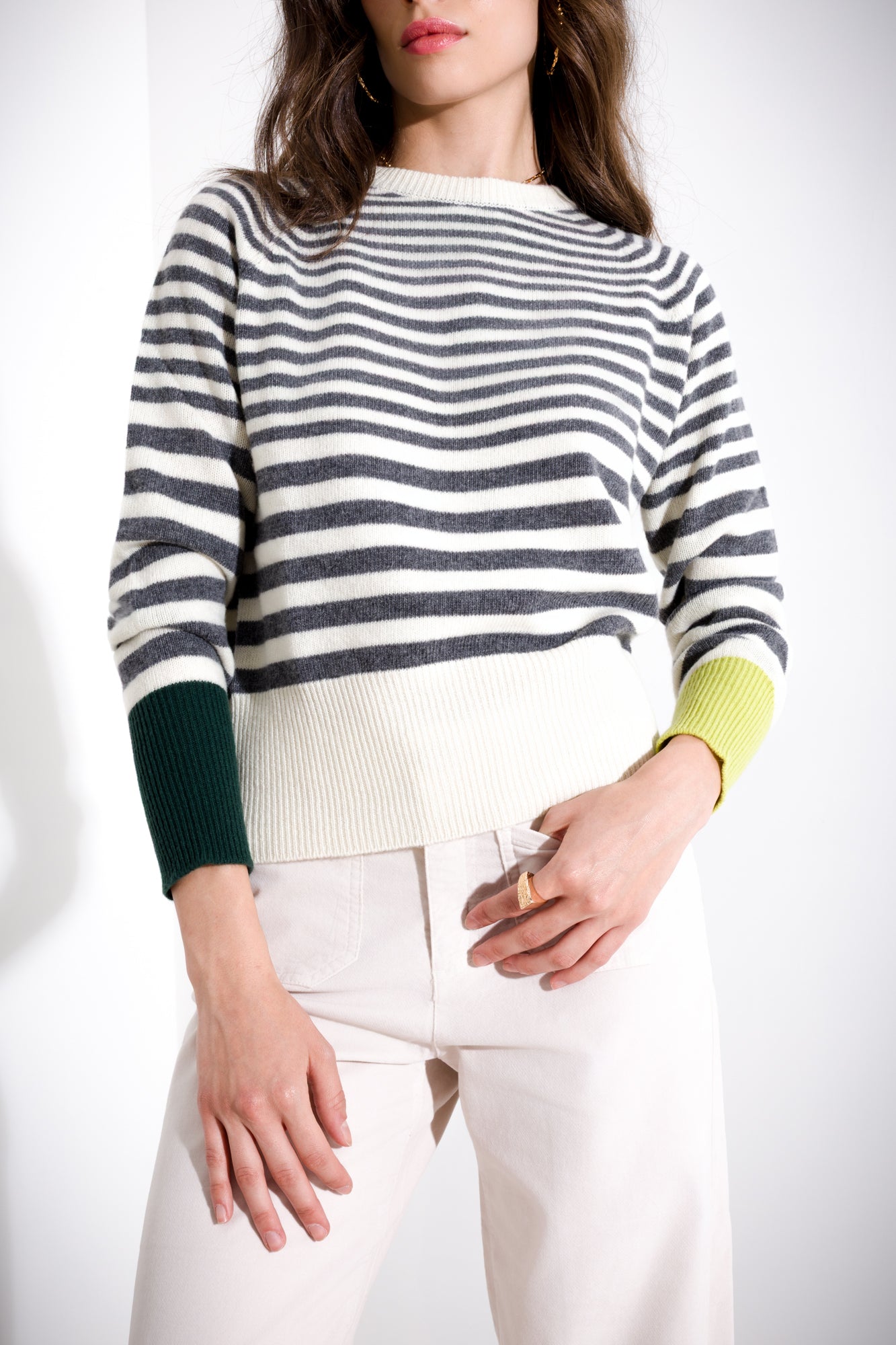 Striped wool sweater