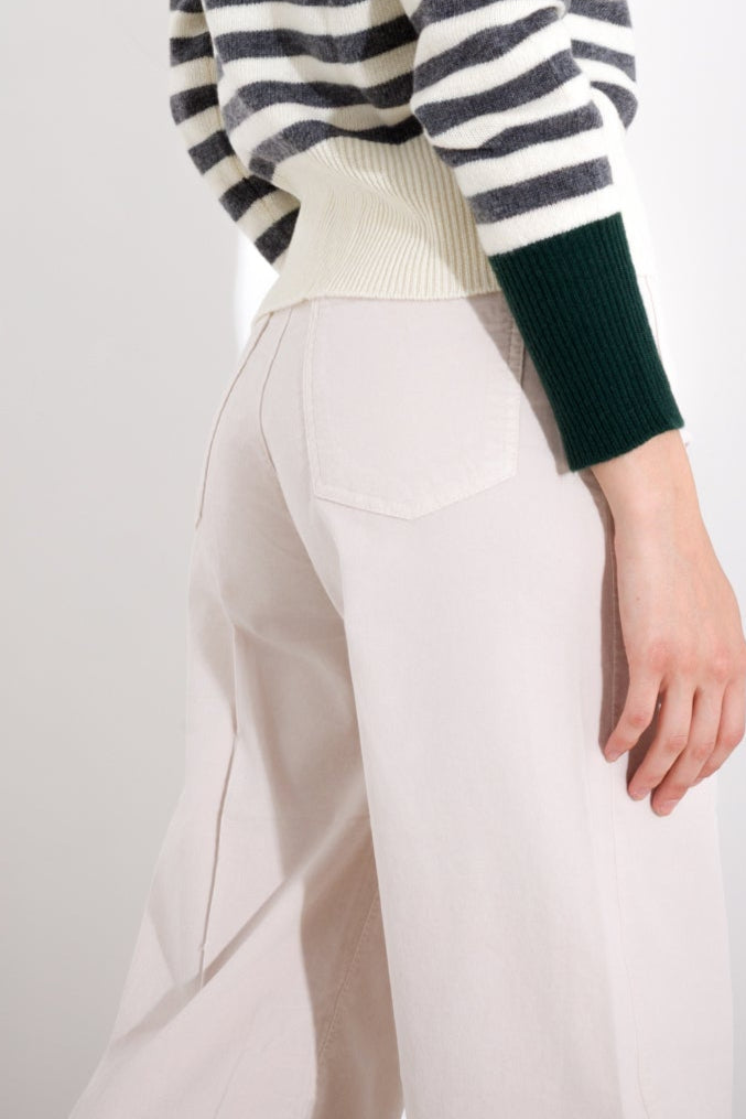 Straight velvet trousers