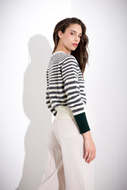 Striped wool sweater