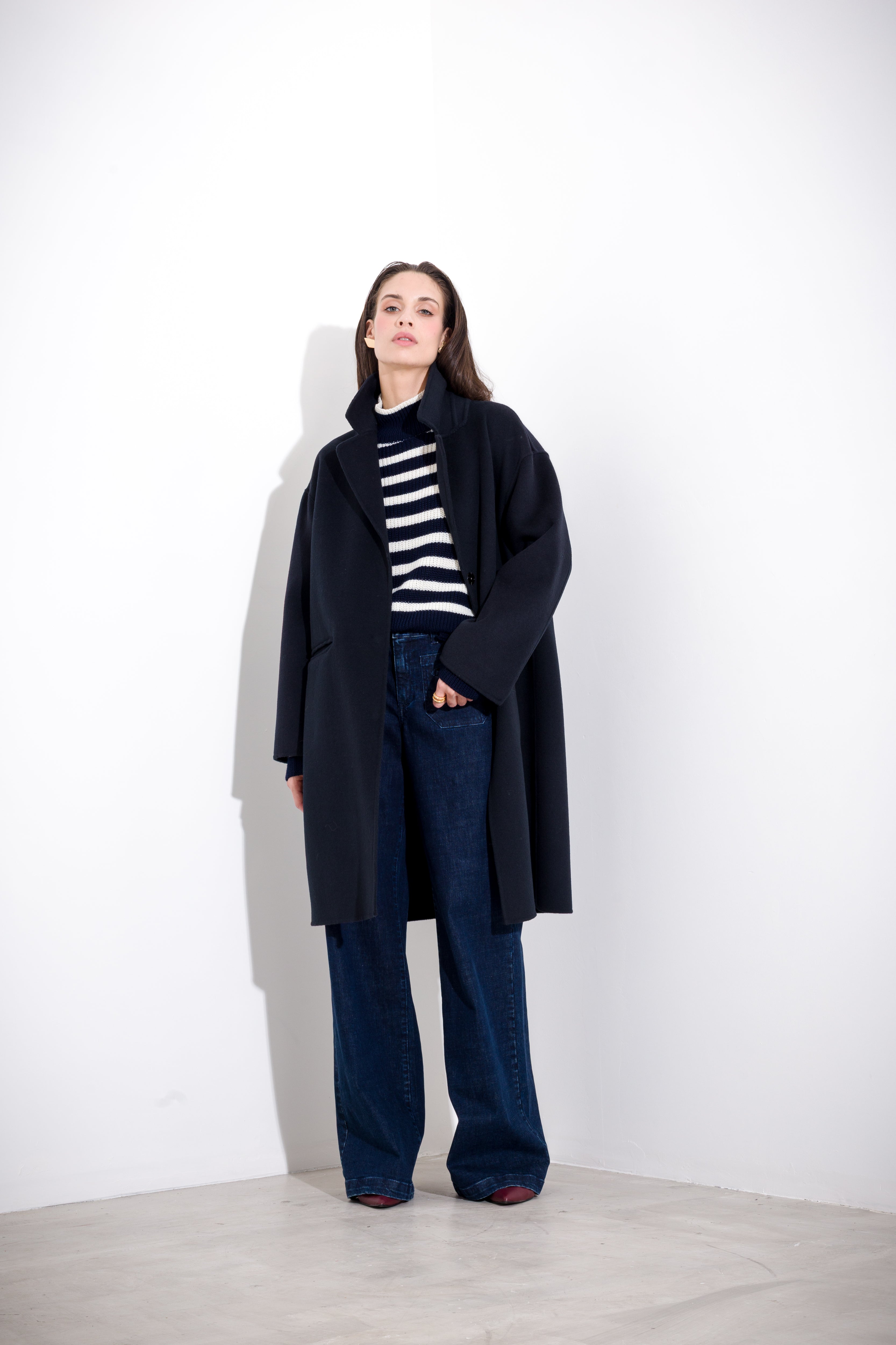 Wool blend turtleneck sweater