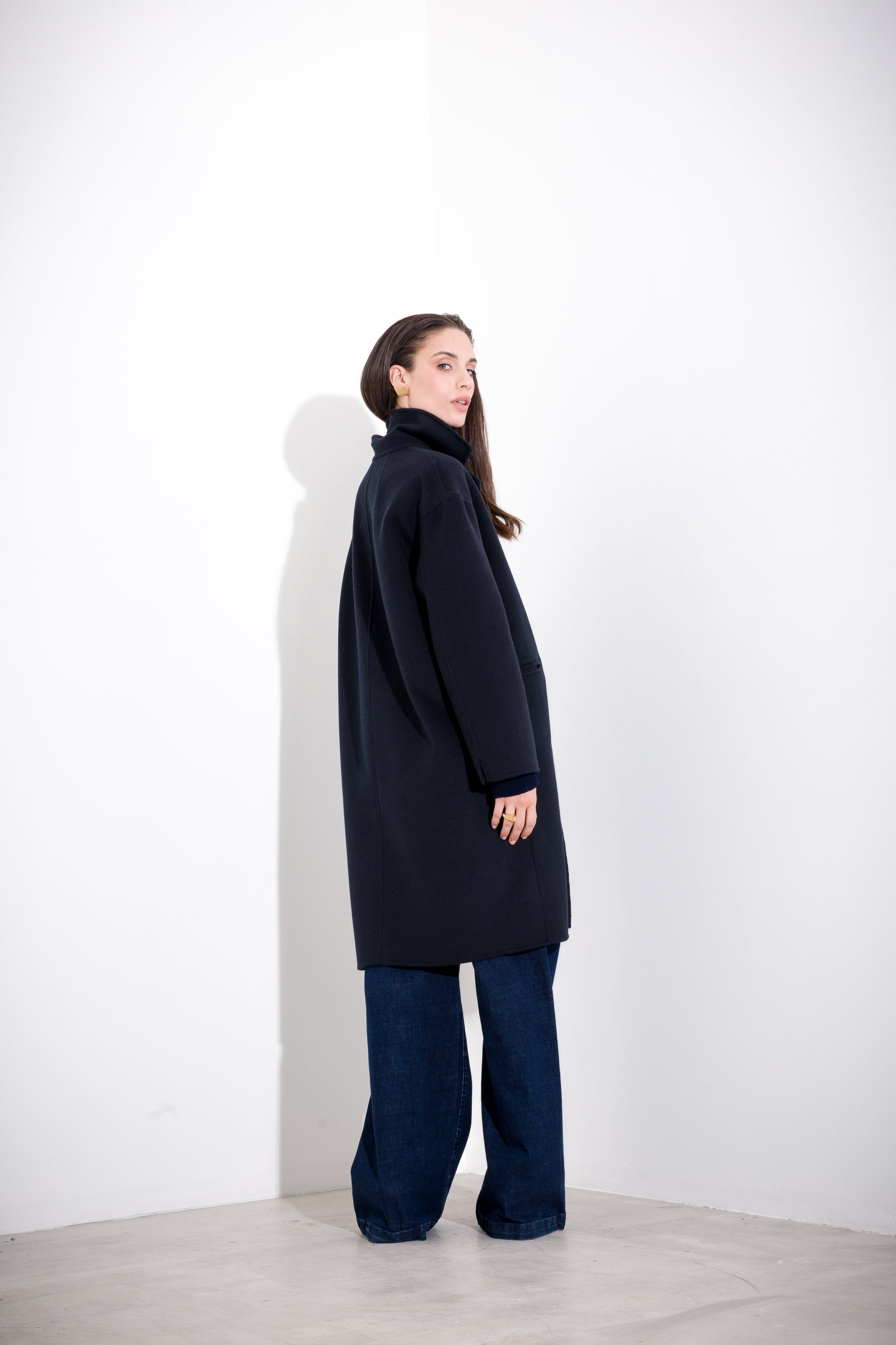 Cappotto in lana double
