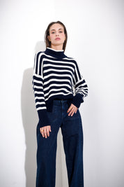 Wool blend turtleneck sweater