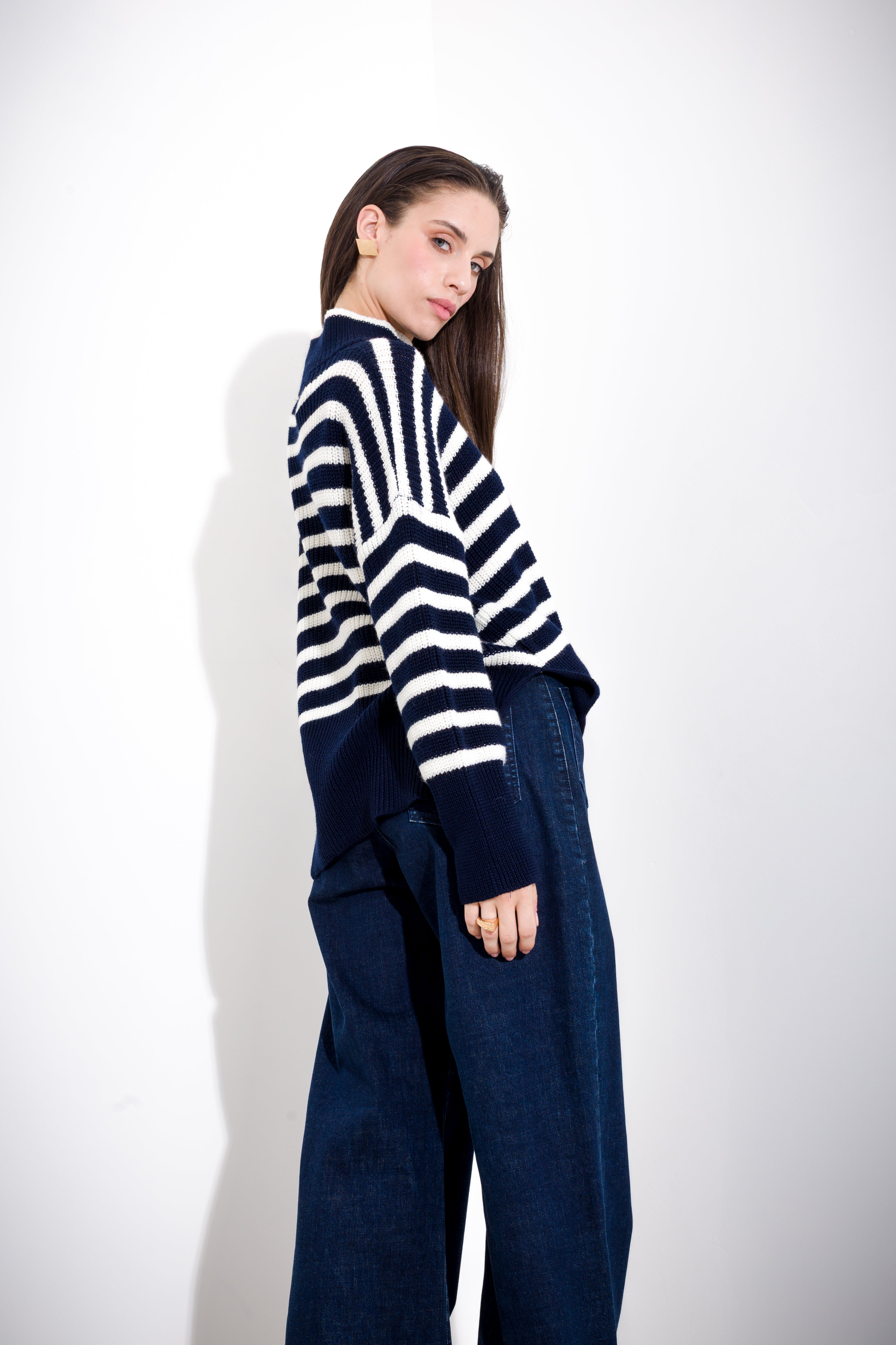 Wool blend turtleneck sweater