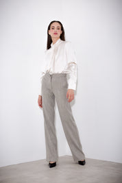 Blusa nodo in raso