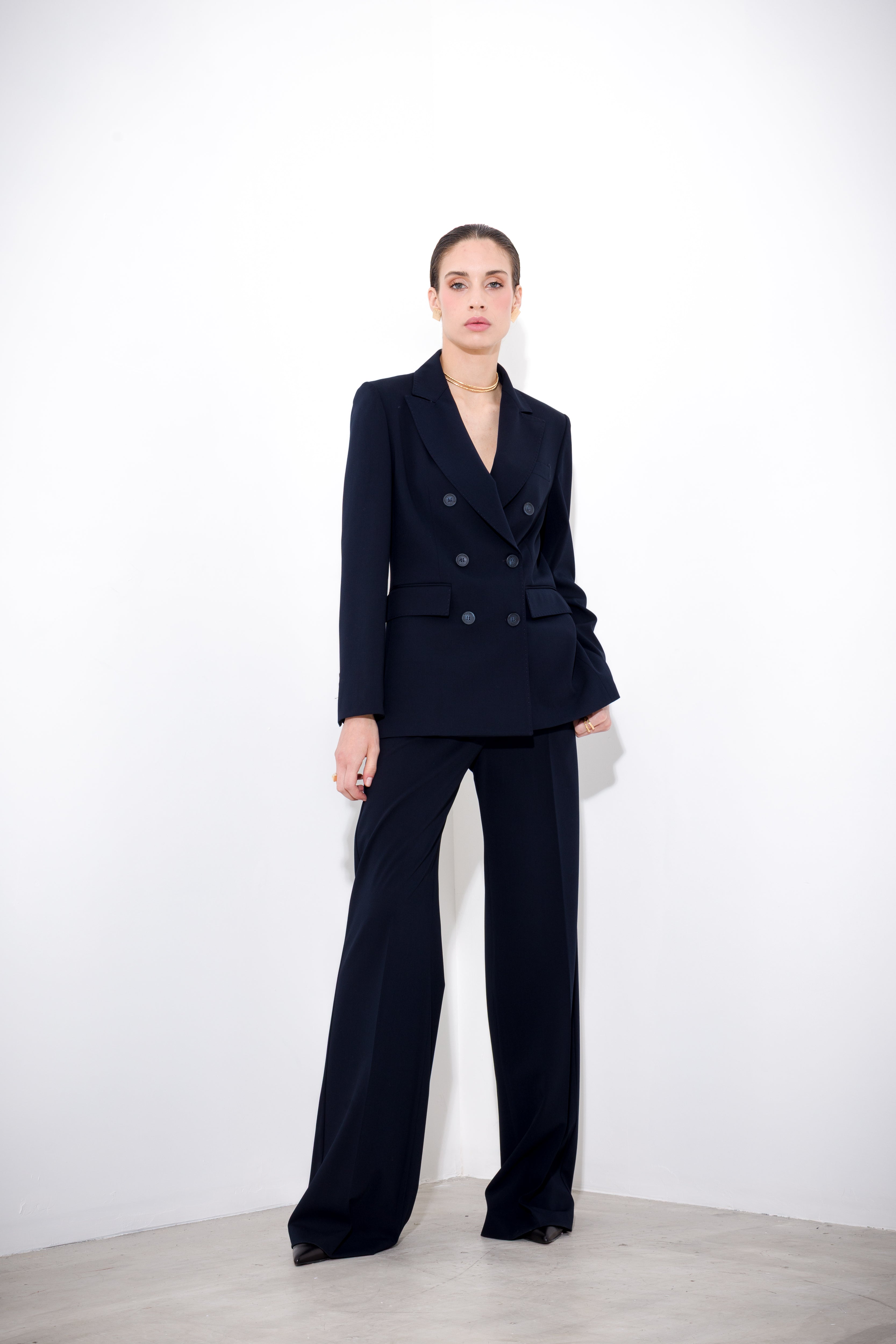 Wool canvas trousers