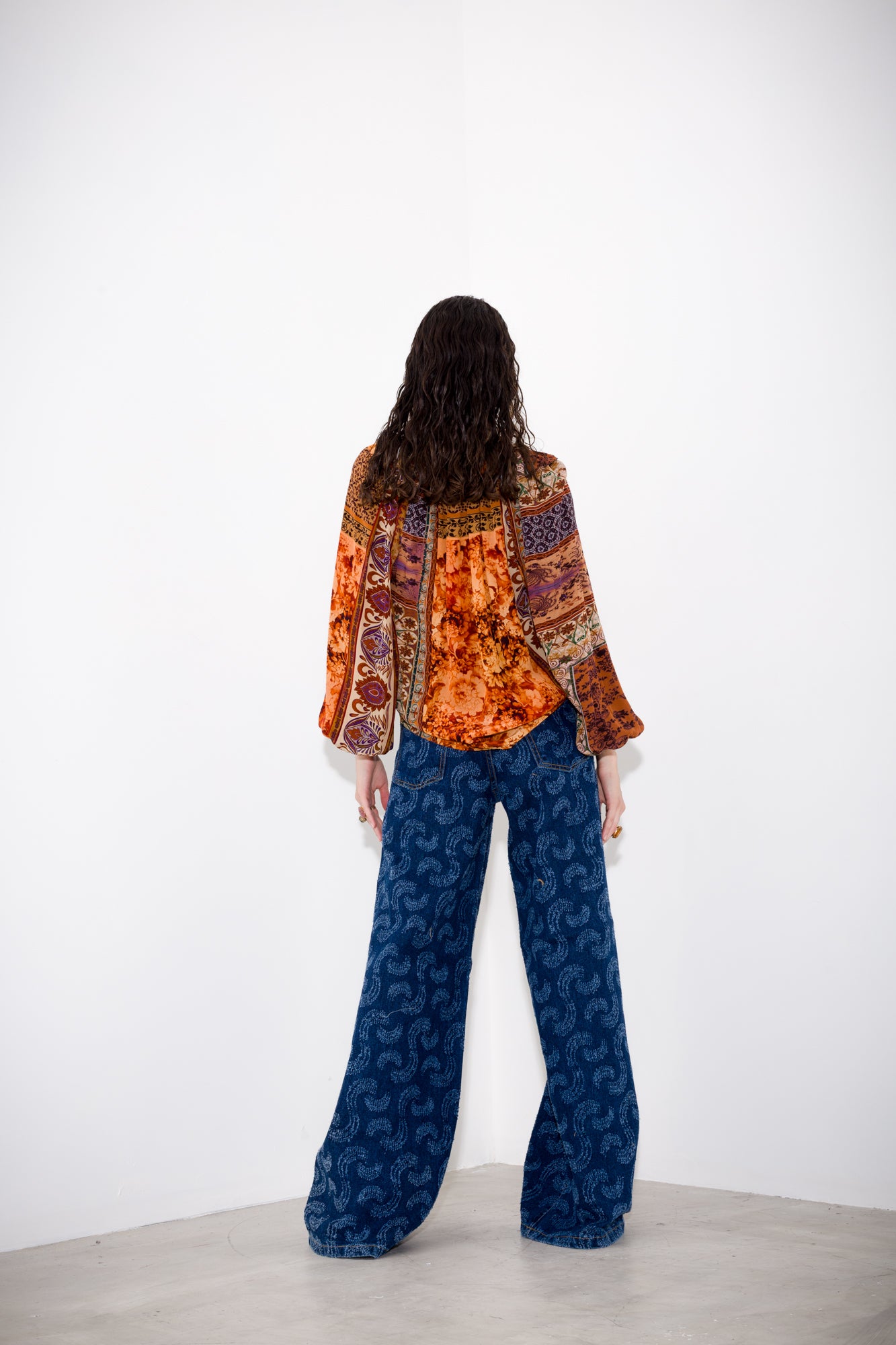 Pantalone denim punzonato - K Kulture