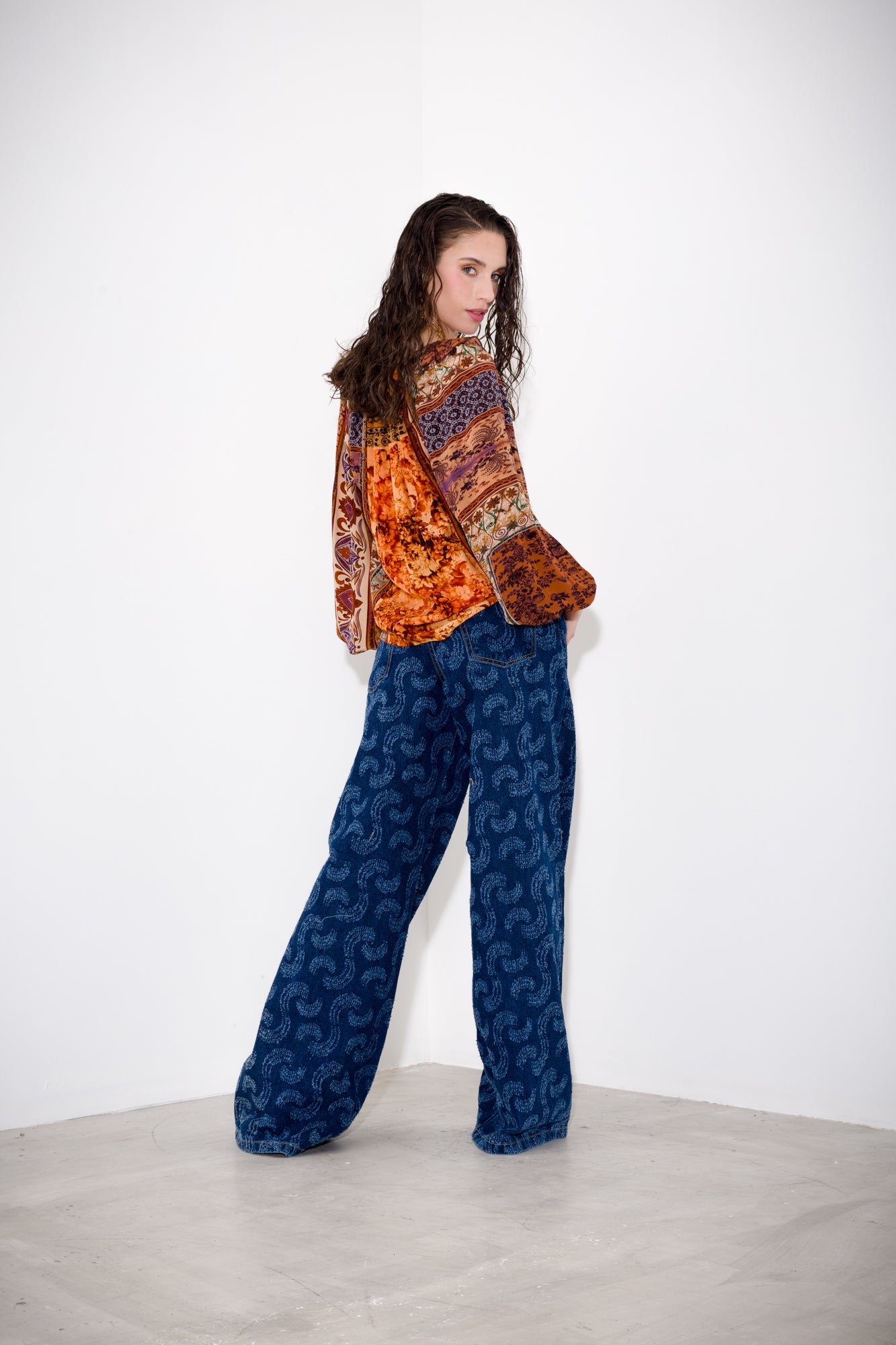 Pantalone denim punzonato - K Kulture