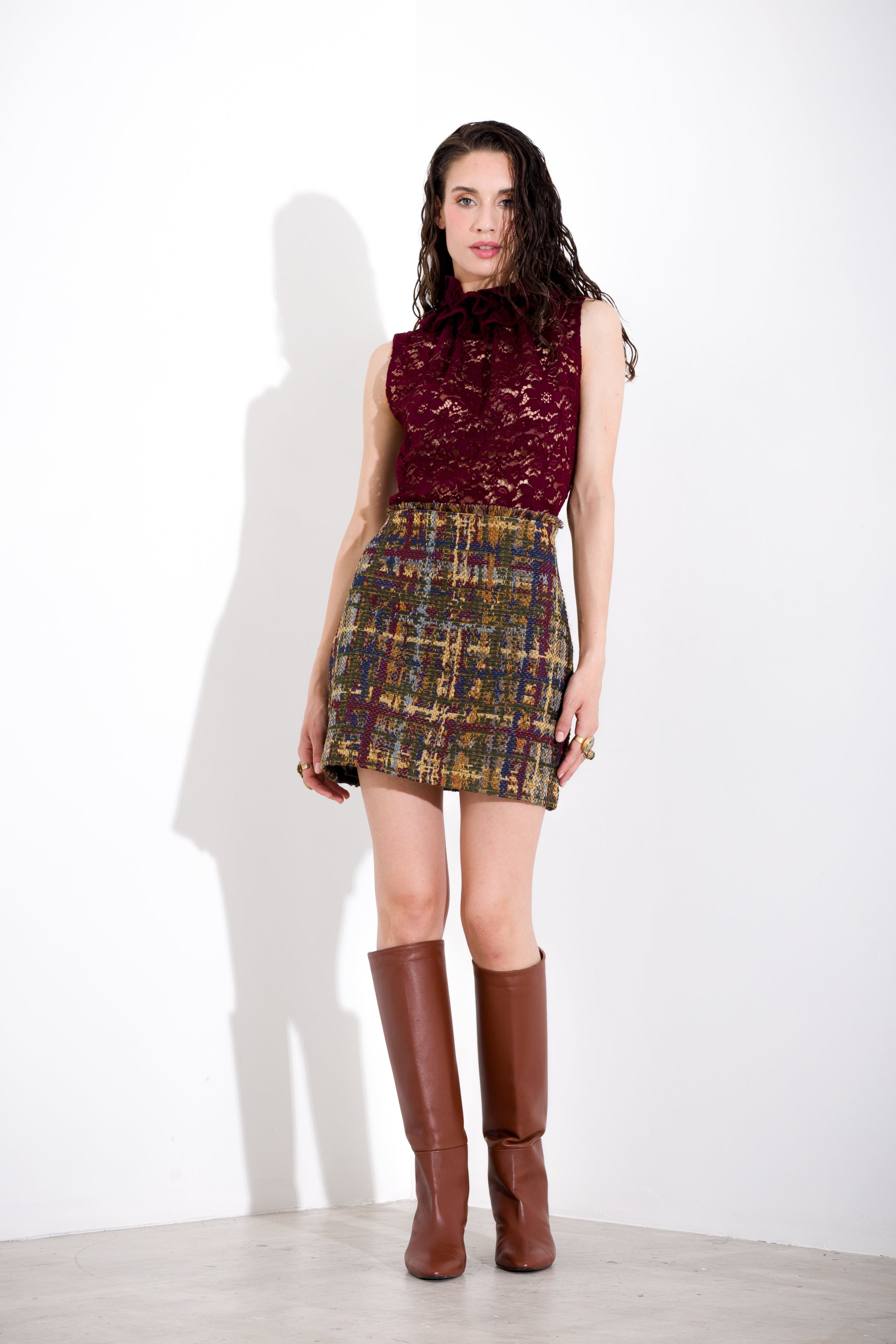 K KULTURE Lace Sleeveless Top