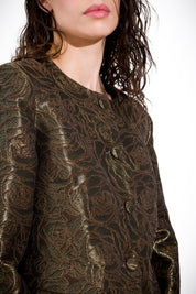 K KULTURE damask short jacket