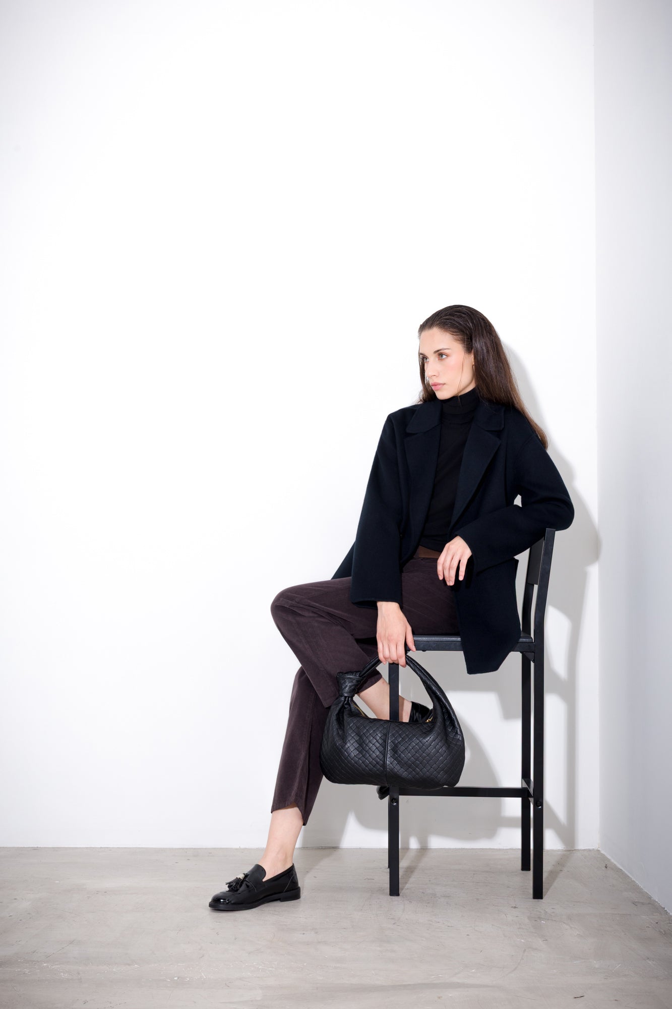 Ribbed turtleneck sweater