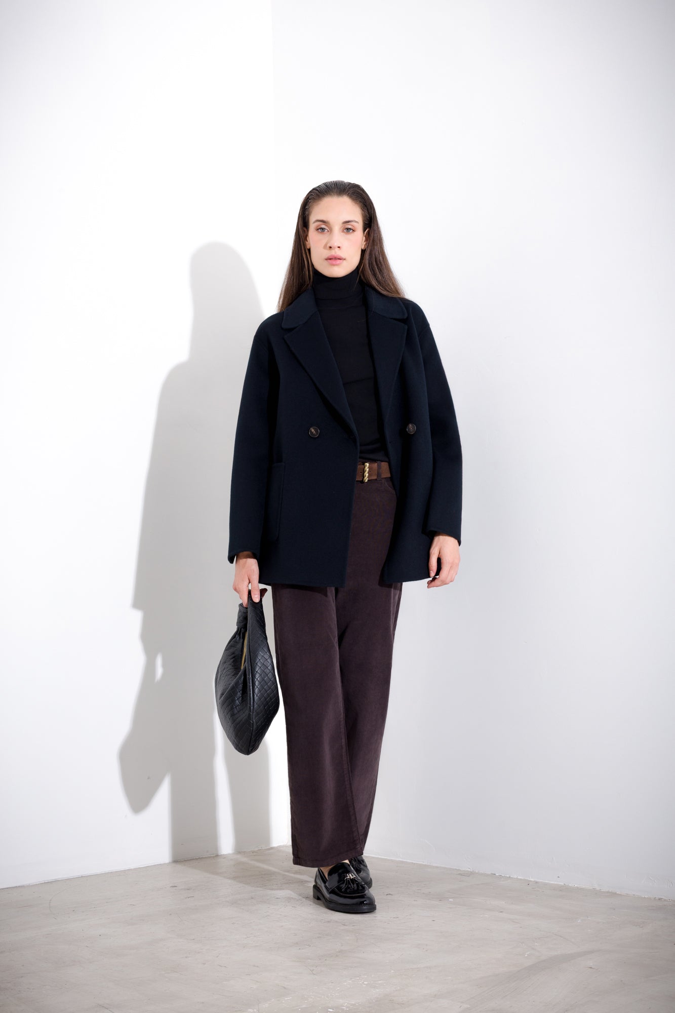 Ribbed turtleneck sweater