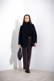 Ribbed turtleneck sweater