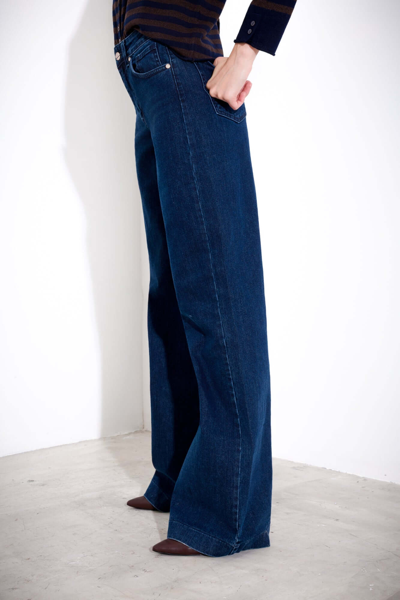 Pantalone in denim in cotone - Compagnia Italiana