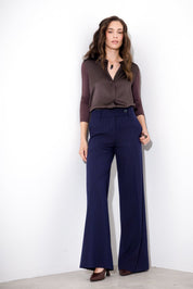 Pantalone gessato gamba dritta - Compagnia Italiana