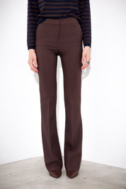 Technical flared trousers