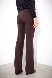 Technical flared trousers