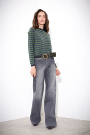 Cotton denim trousers
