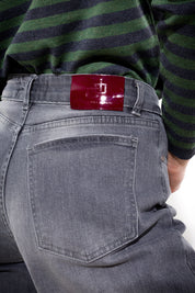Cotton denim trousers
