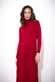 Ribbed turtleneck sweater