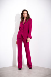 Technical flared trousers