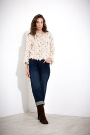 Giacca corta paillettes