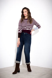 Maglia a righe in lana