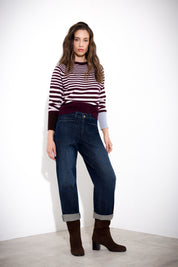 Maglia a righe in lana