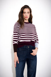 Maglia a righe in lana