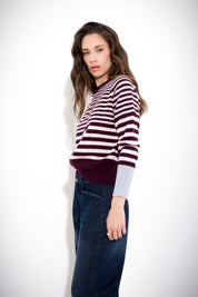 Maglia a righe in lana