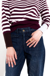 Maglia a righe in lana
