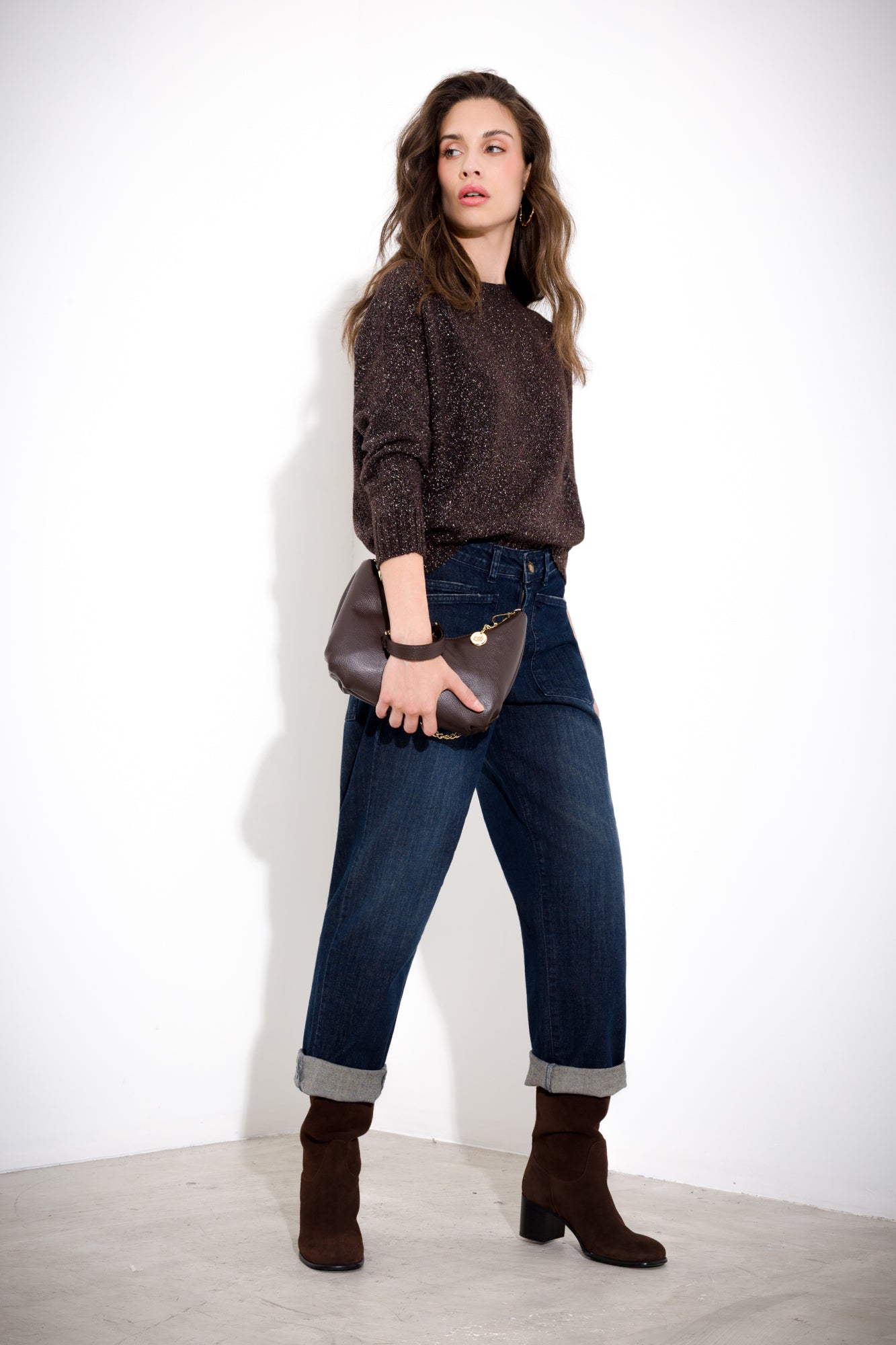 Maglia over in viscosa lurex - Compagnia Italiana