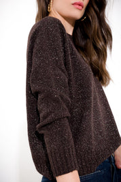 Maglia over in viscosa lurex - Compagnia Italiana