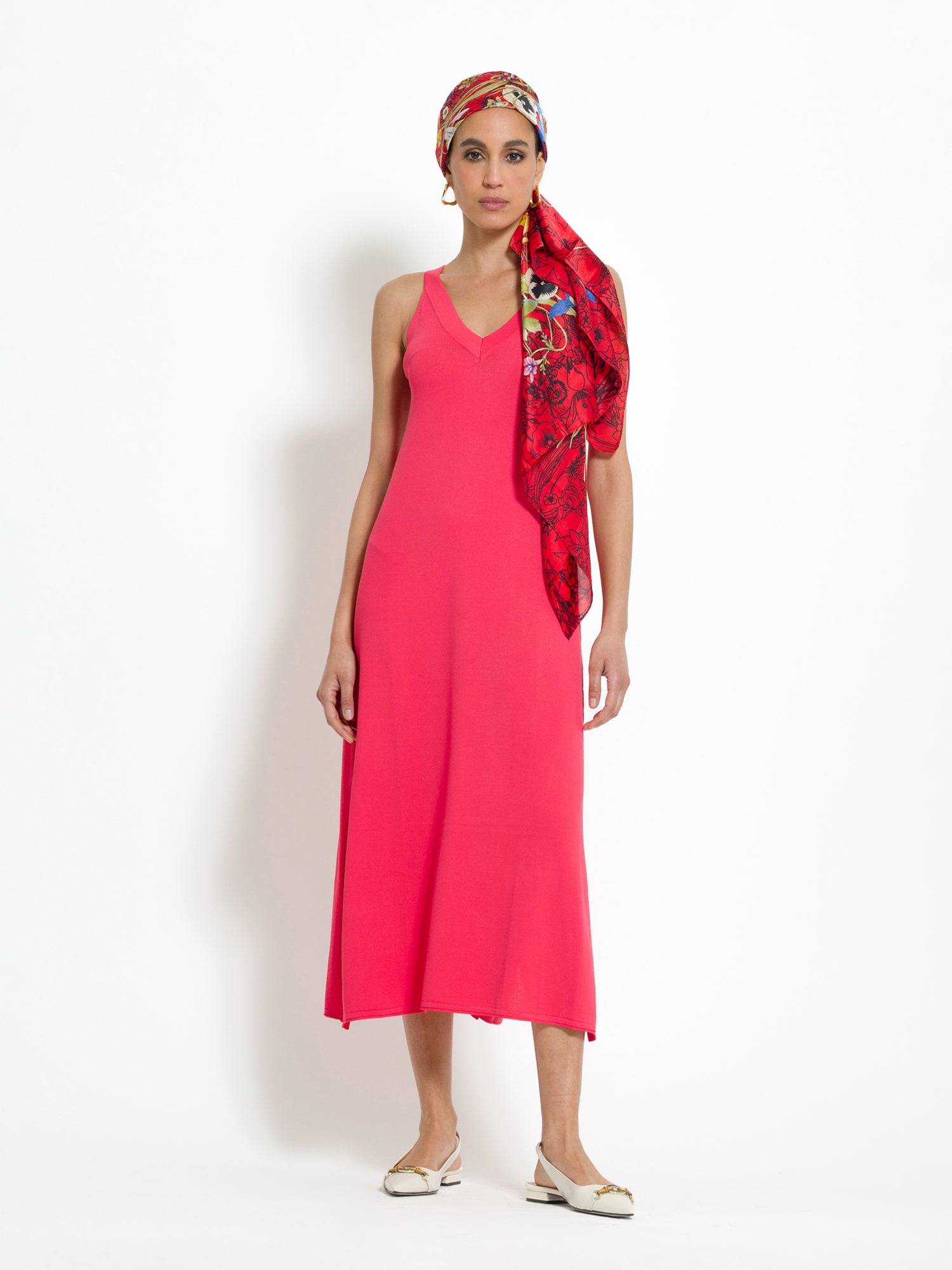 Abito midi in maglia
