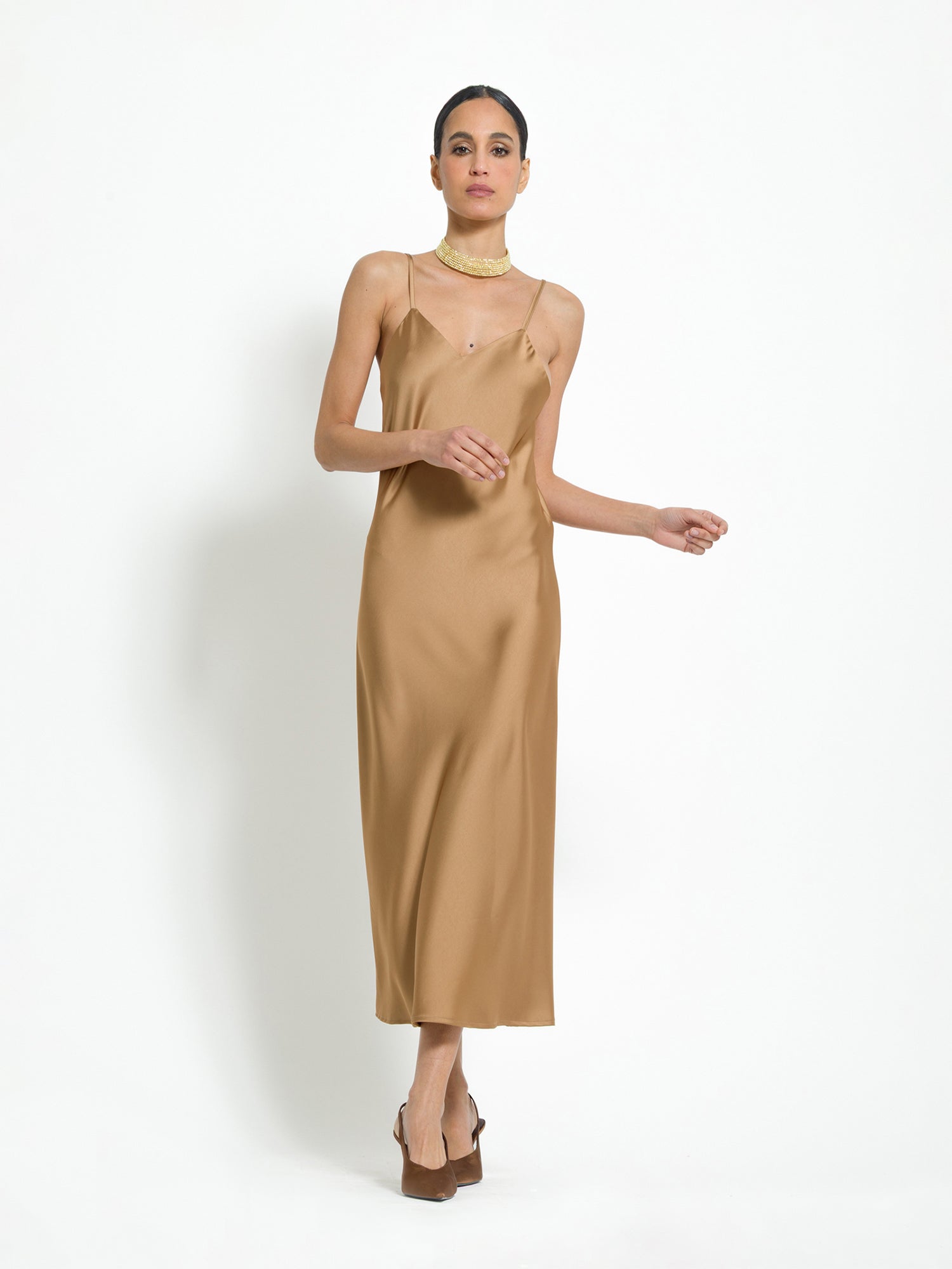 Abito sottoveste in raso