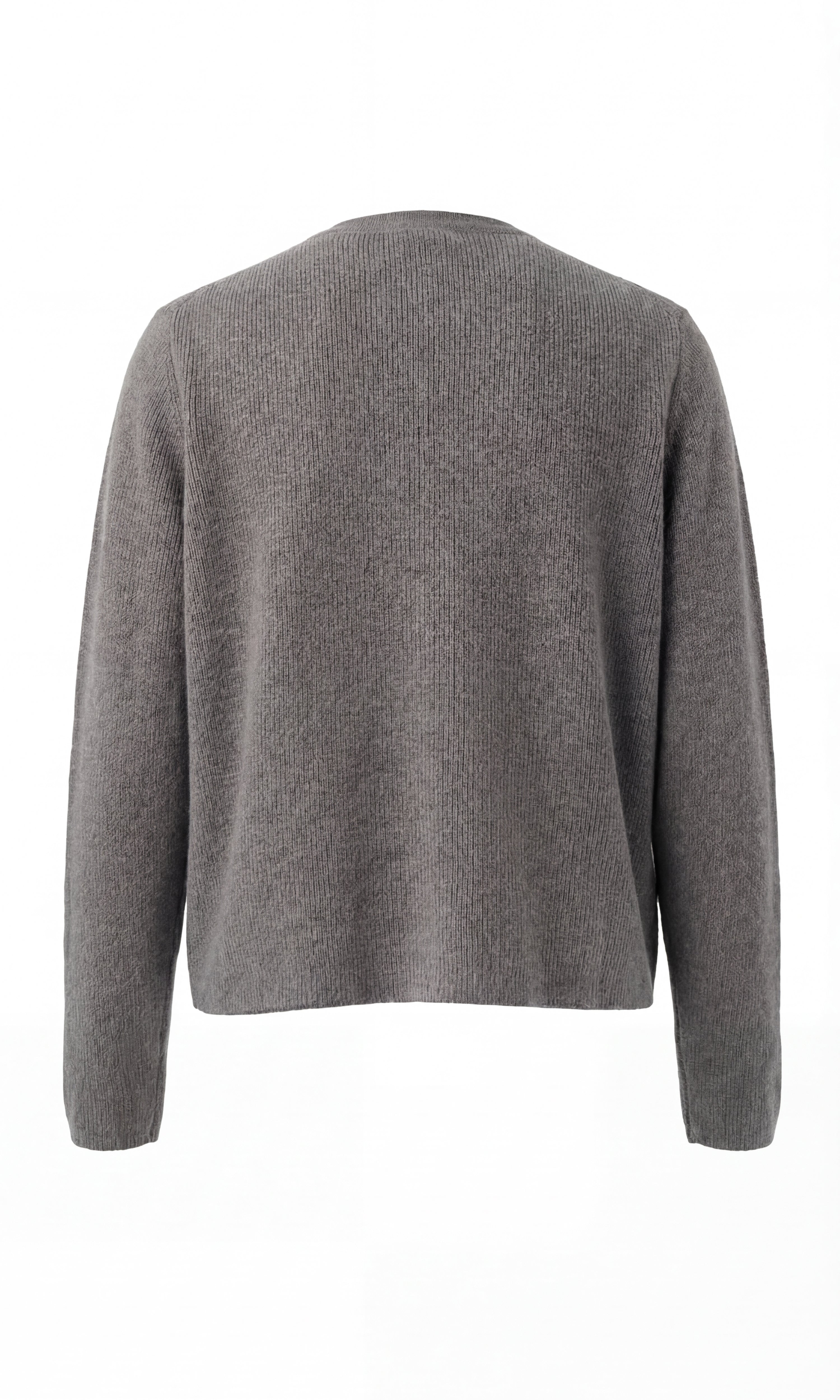 Cardigan girocollo in cachemire blend