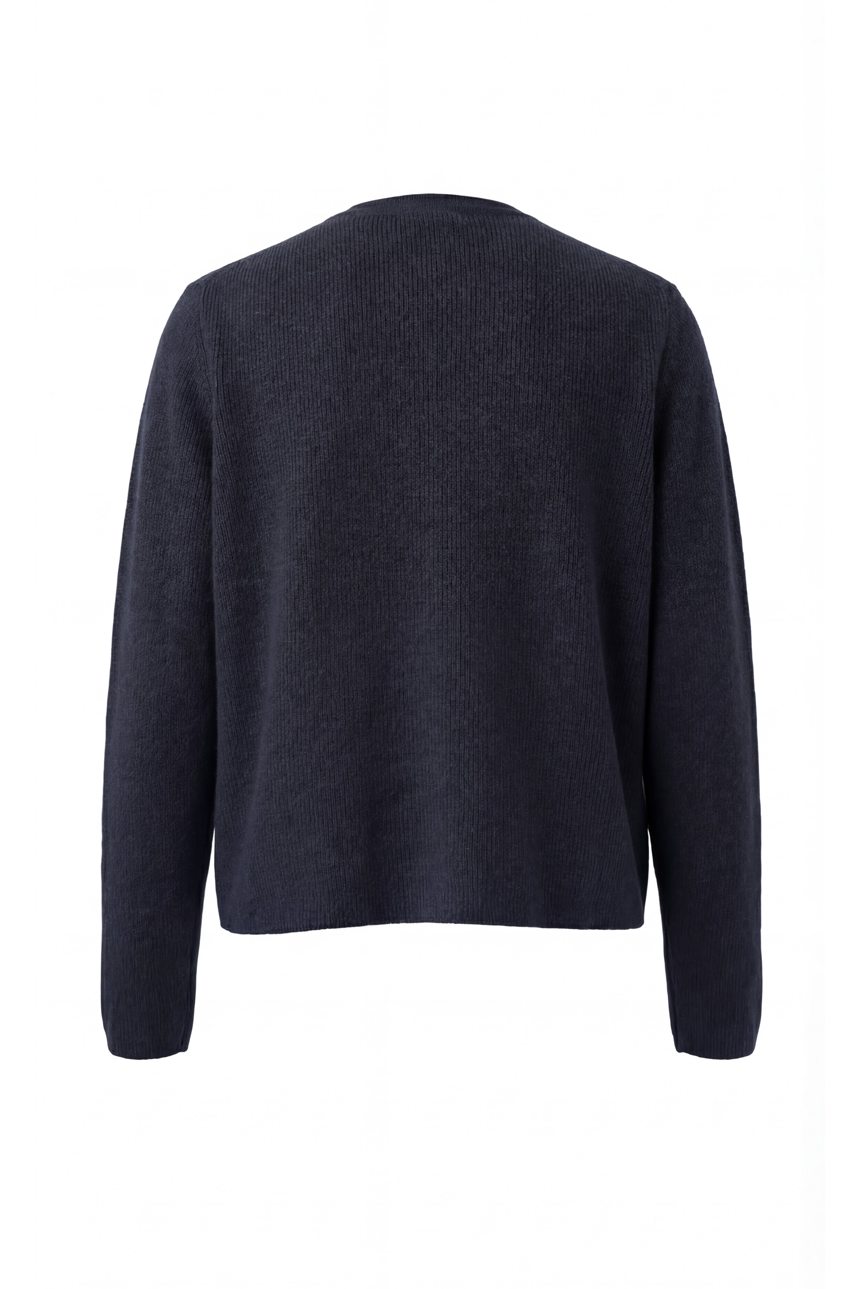 Cardigan girocollo in cachemire blend