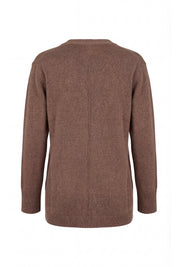 Cardigan lungo in cachemire blend