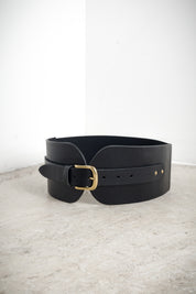 Cintura bustino opaca con fibbia oro