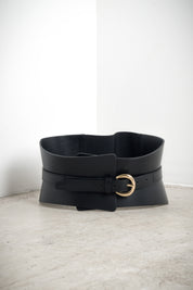 Cintura bustino con fibbia oro