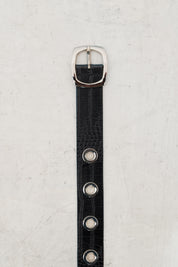 Crocodile print belt