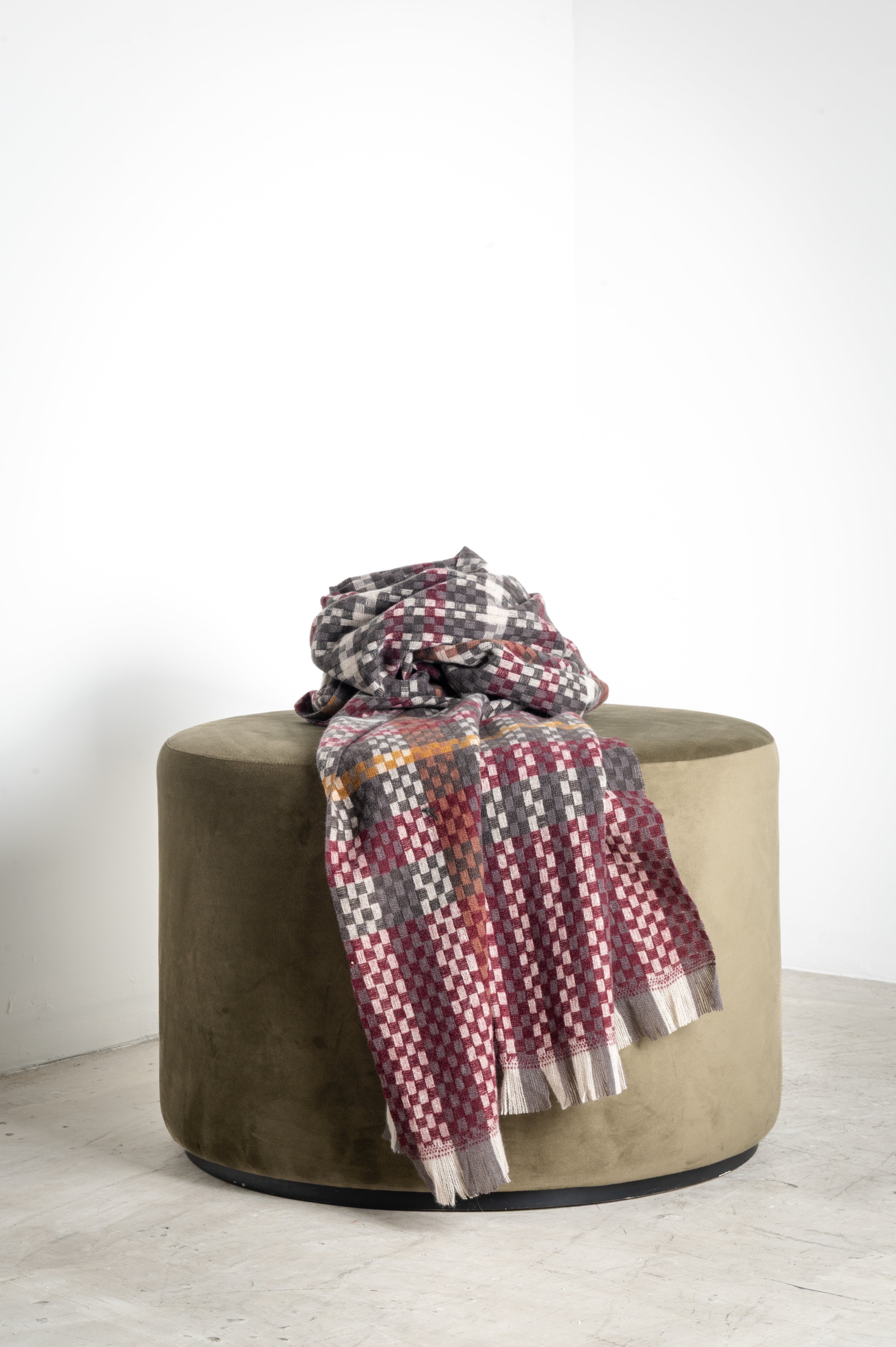 Stola stampa check multicolour
