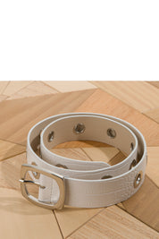 Crocodile print belt