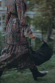 Long dress with ruffles