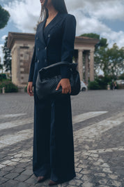 Wool canvas trousers