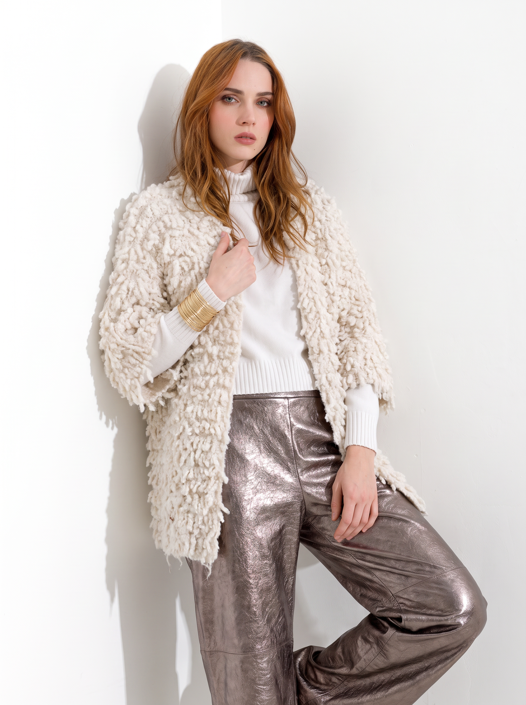 Cardigan in maglia bouclé - Cardigan in maglia bouclé