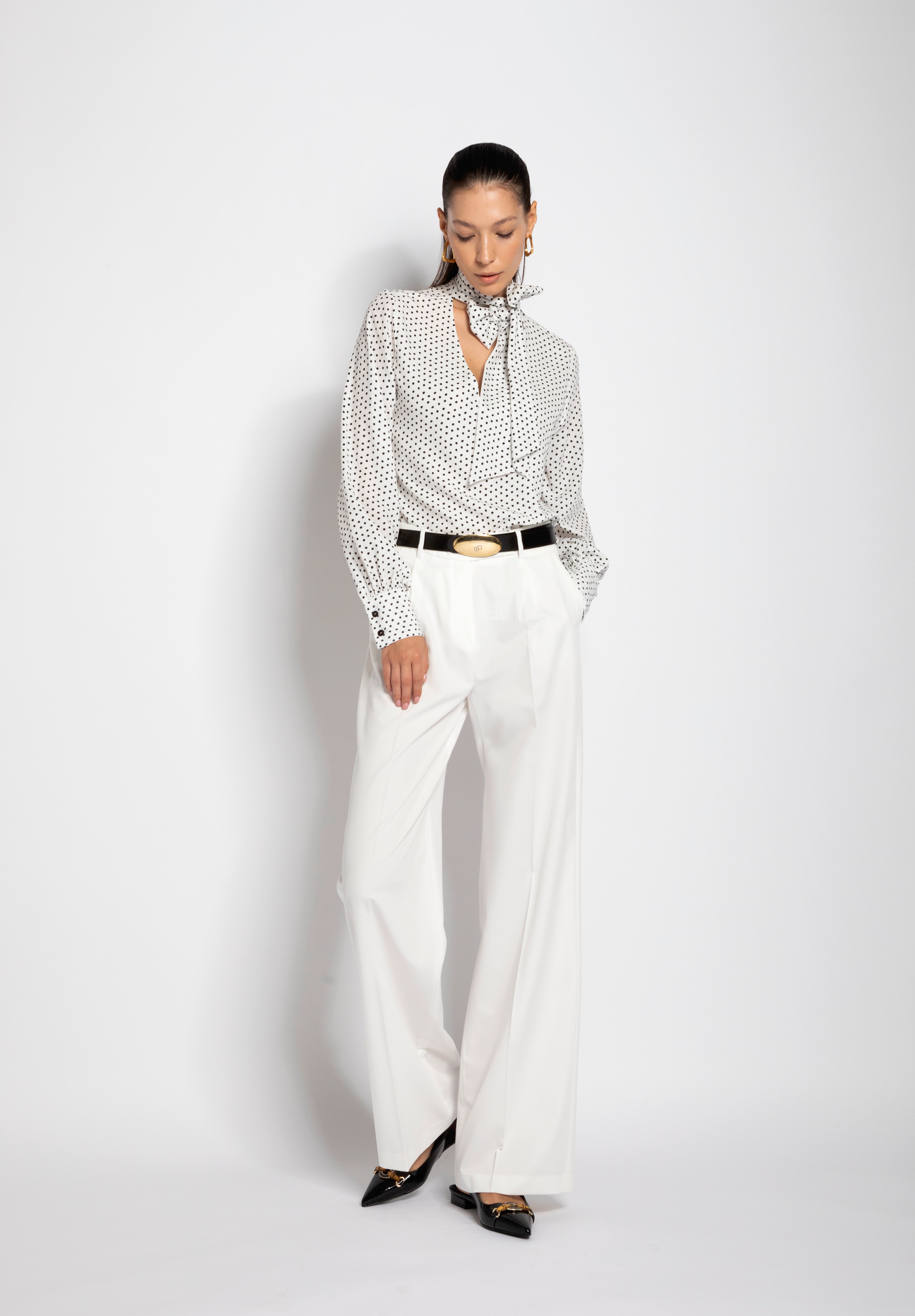 Blusa in georgette con sciarpa | Uncategorized da donna