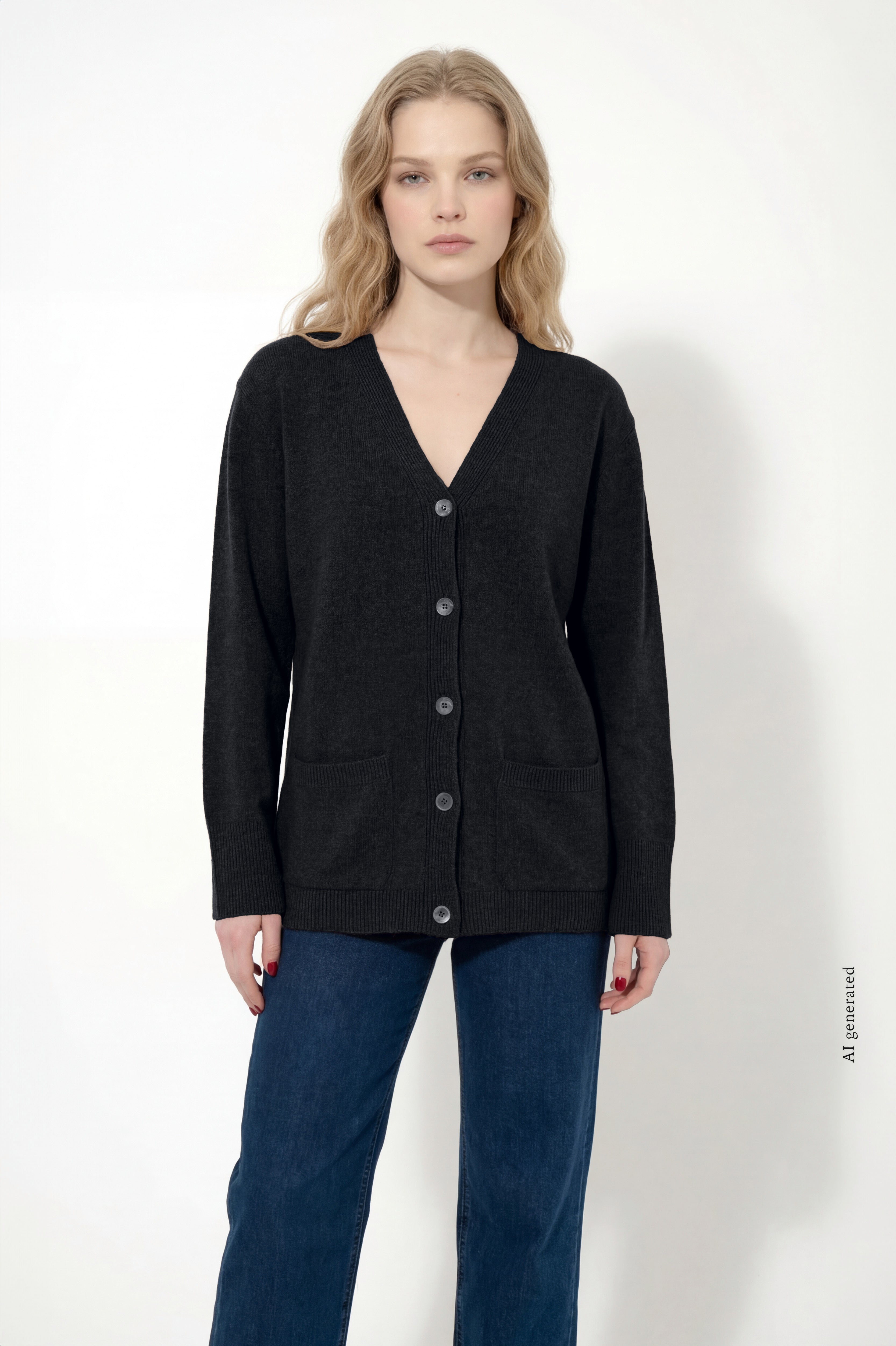 Cardigan lungo in cachemire blend